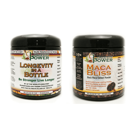 Longevity in a Bottle + Maca Bliss